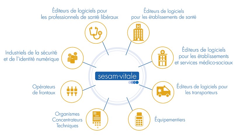 Répartition des sociétés fournissant des solutions informatiques aux PS